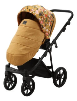 Adamex Porto Flowers Ochre 2-in-1 Kinderwagen FL-3 -Kleintje Wereld adamex porto flowers ochre 2 in 1 kinderwagen fl 3 1