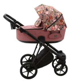 Adamex Porto Flowers Pink 2-in-1 Kinderwagen FL-2 -Kleintje Wereld adamex porto flowers pink 2 in 1 kinderwagen fl 2 6 1920x1920
