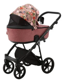 Adamex Porto Flowers Pink 2-in-1 Kinderwagen FL-2 -Kleintje Wereld adamex porto flowers pink 2 in 1 kinderwagen fl 2 7 1920x1920
