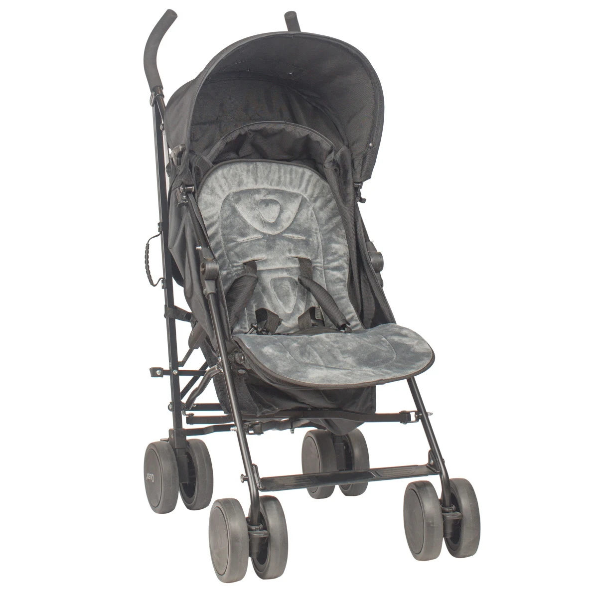 Bo Jungle B-Stroller Liner Grijs/Zwart Universeel Buggy Inlegkussen B300900 4 Bo Jungle B-Stroller Liner Grijs/Zwart Universeel Buggy Inlegkussen B300900 - Afbeelding 2