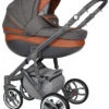 Baby Merc Faster 3 Grey/Brown Kinderwagen Incl. Autostoel FIII 100 -Kleintje Wereld baby merc faster 3 100