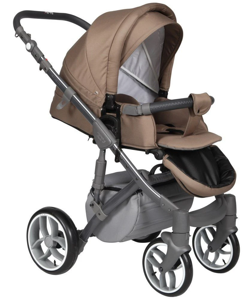 Baby Merc Faster 3 Grey/Brown Kinderwagen Incl. Autostoel FIII 100 6 Baby Merc Faster 3 Grey/Brown Kinderwagen Incl. Autostoel FIII 100 - Afbeelding 4