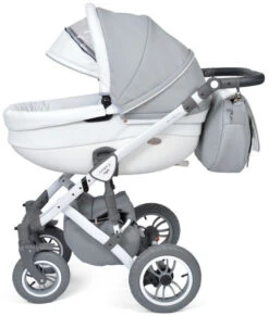 Baby Merc Faster 3 Eco Leather Grey Kinderwagen Incl. Autostoel F10 -Kleintje Wereld baby merc faster 3 grey kinderwagen incl. autostoel 3