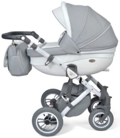 Baby Merc Faster 3 Eco Leather Grey Kinderwagen Incl. Autostoel F10 -Kleintje Wereld baby merc faster 3 grey kinderwagen incl. autostoel 9