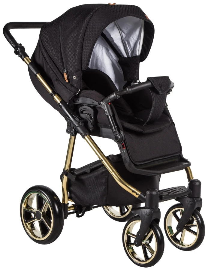 Baby Merc La Noche Limited Black 3-in-1 Kinderwagen Incl. Autostoel LNL/LNL08/ZE 5 Baby Merc La Noche Limited Black 3-in-1 Kinderwagen Incl. Autostoel LNL/LNL08/ZE - Afbeelding 3