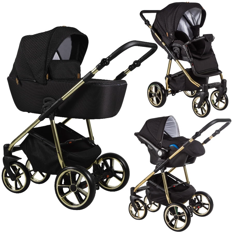 Baby Merc La Noche Limited Black 3-in-1 Kinderwagen Incl. Autostoel LNL/LNL08/ZE 3 Baby Merc La Noche Limited Black 3-in-1 Kinderwagen Incl. Autostoel LNL/LNL08/ZE