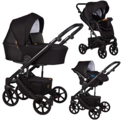 Baby Merc Mosca Black 3-in-1 Kinderwagen Incl. Autostoel MO/ML204/B
