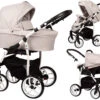 Baby Merc Q9 White/Beige Kinderwagen Incl. Autostoel Q9/197C -Kleintje Wereld baby merc q9 whitebeige kinderwagen incl. autostoel q9197c