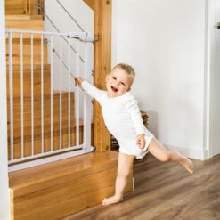 Baby Ono Safety Gate Wit Traphek Klemhek 943/01 -Kleintje Wereld baby ono safety gate wit traphek klemhek 943 01 6