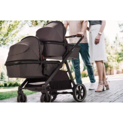 Babygo Duo Grey Tandem Kinderwagen 7801 -Kleintje Wereld babygo duo grey tandem kinderwagen 7801 14 1