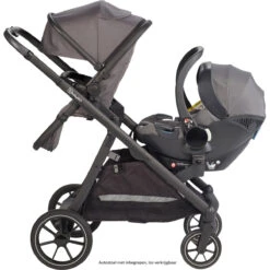 Babygo Duo Grey Tandem Kinderwagen 7801 -Kleintje Wereld babygo duo grey tandem kinderwagen 7801 6 1