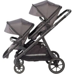 Babygo Duo Grey Tandem Kinderwagen 7801 -Kleintje Wereld babygo duo grey tandem kinderwagen 7801 7 1