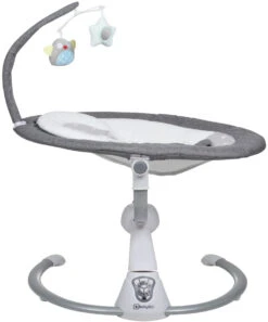 Babygo Homey Set Grey/Nature Babyschommel En Kinderstoel 19021 -Kleintje Wereld babygo homey grey swing babyschommel 109 2 4 1