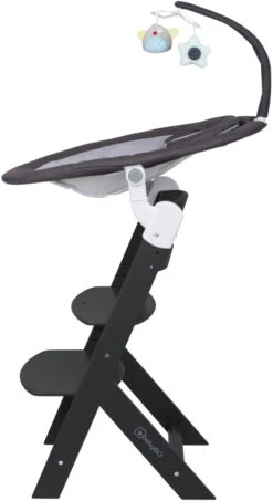 Babygo Homey Set Black Babyschommel En Kinderstoel 19013 -Kleintje Wereld babygo homey set dark greyblack babyschommel en kinderstoel 19013 5