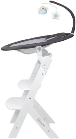 Babygo Homey Set Black/White Babyschommel En Kinderstoel 19014 -Kleintje Wereld babygo homey set dark greywhite babyschommel en kinderstoel 19014 5