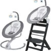Babygo Homey Set Grey/Black Babyschommel En Kinderstoel 19023 -Kleintje Wereld babygo homey set greyblack babyschommel en kinderstoel 19023 1