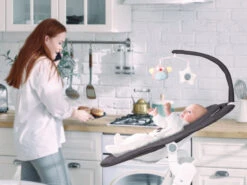 Babygo Homey Set Grey/Black Babyschommel En Kinderstoel 19023 -Kleintje Wereld babygo homey swing babyschommel 4 1 1 3