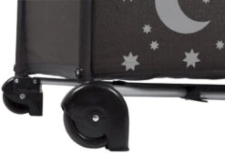 Babygo MoonStars Black Melange Campingbed 4803 -Kleintje Wereld babygo moonstars black campingbed 4
