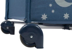 Babygo MoonStars Navy Melange Campingbed 4804 -Kleintje Wereld babygo moonstars navy campingbed 4