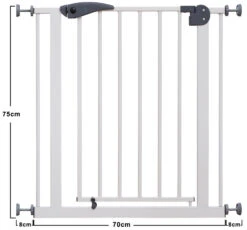 Babygo Safety Gate White Traphek Klemhek 4051 -Kleintje Wereld babygo safety gate white traphek klemhek 4051 4