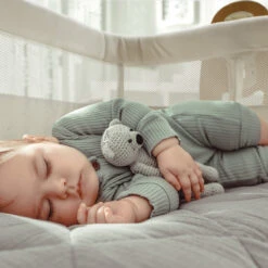 Babygo SideBySide Creme Wieg Aan Bed 4161 -Kleintje Wereld babygo sidebyside creme wieg aan bed 4161 2