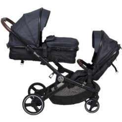 Babygo Twinner Grey Tandem Duowagen Incl. 2 Autostoelen -Kleintje Wereld babygo twinner tandem duowagen 16 2 2