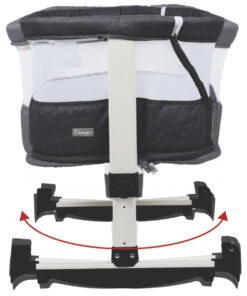 Babygo Vivaldi Dark Grey Wieg Aan Bed 4653 -Kleintje Wereld babygo vivaldi dark grey wieg aan bed 4653 5