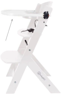 Babygo Wit Tafelblad Voor Meegroei Kinderstoel 56004 -Kleintje Wereld babygo wit tafelblad voor meegroei kinderstoel 3 1