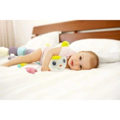 Babyjem Rups Roze 80cm Speelknuffel En Kussen 675 -Kleintje Wereld babyjem rups roze 80cm speelknuffel en kussen 675 5 1