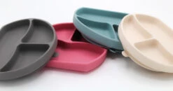 Babyjem Grijs Siliconen Bordje 715 -Kleintje Wereld babyjem siliconen bordje 715 10 1