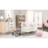 Babykamer Marloes Wit: Ledikant, Commode & 2-Deurskast -Kleintje Wereld babykamer marloes ledikant commode kast 1