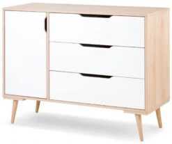 Babykamer Marloes Naturel: Ledikant & Commode -Kleintje Wereld babykamer marloes ledikant commode kast 4 1 5