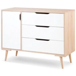 Babykamer Marloes Naturel: Ledikant, Commode & 2-Deurskast -Kleintje Wereld babykamer marloes ledikant commode kast 4 2