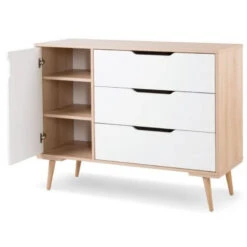Babykamer Marloes Wit: Ledikant, Commode & 2-Deurskast -Kleintje Wereld babykamer marloes ledikant commode kast 5