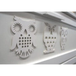 Babykamer Uil Wit: Ledikant, Commode En 2-Deurs Kast -Kleintje Wereld babykamer uil wit ledikant commode en 2 deurs kast 6 1