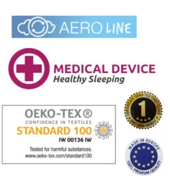 Babymatex AeroLine Oxi Meadow 35x75 Cm Matrasbeschermer TB0404_01 -Kleintje Wereld babymatex oxi drukverlagende matrastopper tb0211 324 327 331 7 8