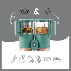 Babymoov Nutribaby Glazen 4-in-1 Foodprocessor A001132 -Kleintje Wereld babymoov glazen nutribaby a001132 5