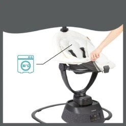 Babymoov Swoon Evolution Teddy Curl White Babyschommel A055020 -Kleintje Wereld babymoov swoon evolution curl white babyschommel a055020 6