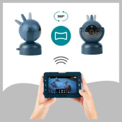 Babymoov Yoo Master Plus 5 Inch 360° Beeldbabyfoon A014426 -Kleintje Wereld babymoov yoo master plus 360 beeldbabyfoon a014426 3