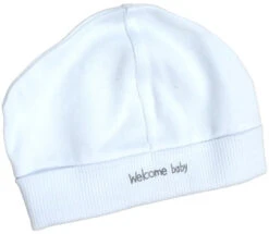 Petit Villain Wit 'Welcome Baby' 6-delige Babyset -Kleintje Wereld babysetmutsgoed 4