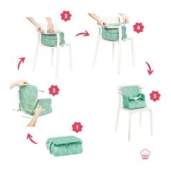 Badabulle Beer 2-in-1 Booster Stoelverhoger En Tas B009409 -Kleintje Wereld badabulle beer 2 in 1 stoelverhoger en tas b009409 2 1