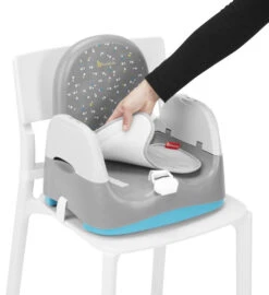 Badabulle Home & Go Grey Booster Stoelverhoger B009011 -Kleintje Wereld badabulle home go booster grey stoelverhoger b009011 5