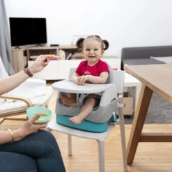 Badabulle Home & Go Grey Booster Stoelverhoger B009011 -Kleintje Wereld badabulle home go booster grey stoelverhoger b009011 8