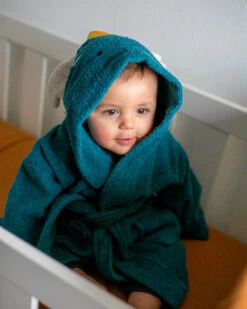 Blush & Blossom Dragon Diego 0-1jr Badstof Badjas TR-BB4206 -Kleintje Wereld bathrobe dragon diego