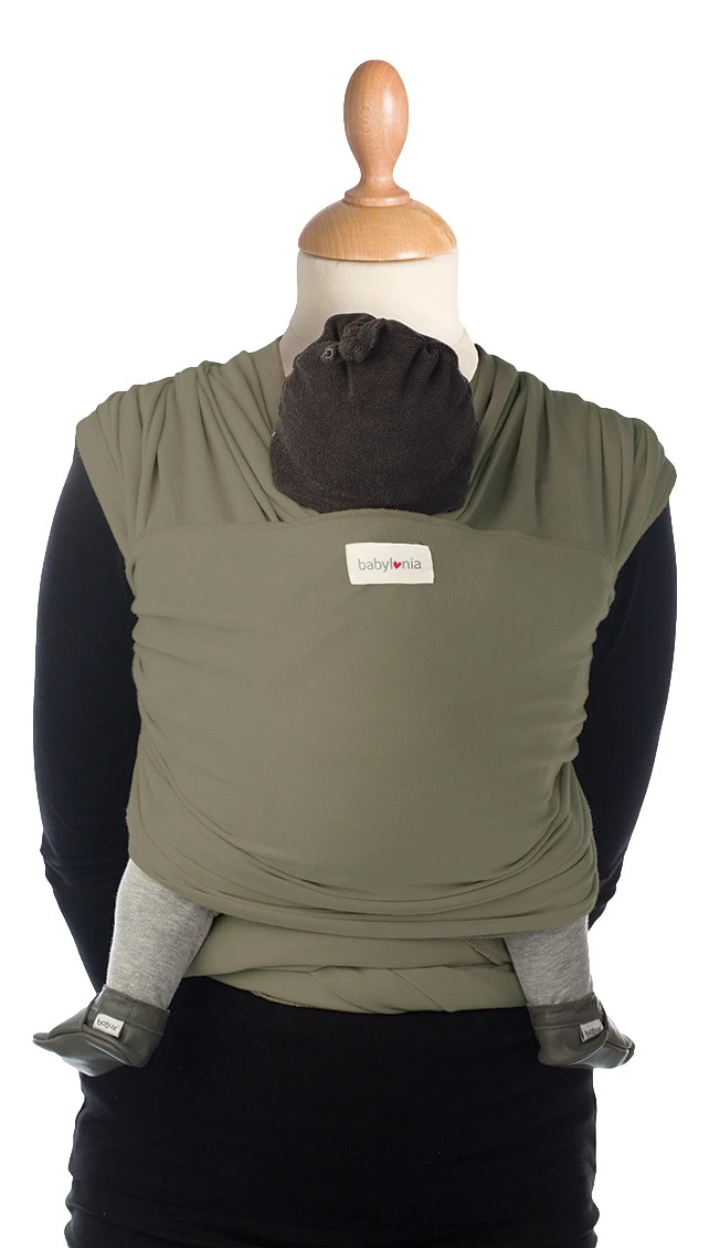 Babylonia Tricot-Slen Bamboo Khaki Green Draagdoek BDDTSB_1_707 3 Babylonia Tricot-Slen Bamboo Khaki Green Draagdoek BDDTSB_1_707