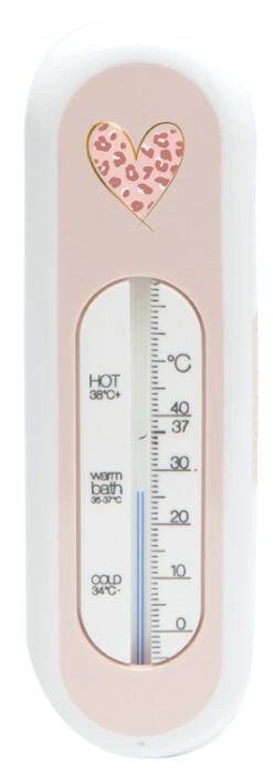 Bébé-jou Bebe-Jou Leopard Pink Geschenkset 6245123 -Kleintje Wereld bebe jou leopard pink badthermometer 1