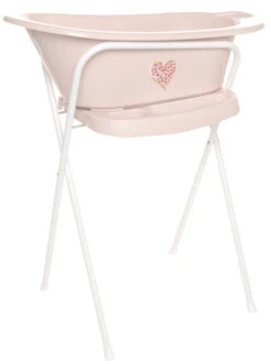 Bébé-jou Bebe-Jou Mellow Rose 98 Cm Click Badstandaard 2200056 -Kleintje Wereld bebe jou mellow rose click badstandaard 2