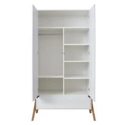 Bellamy Lotta Snow Babykamer: Ledikant/Juniorbed, Commode En 2-Deurskast -Kleintje Wereld bellamy lotta snow 2 deurskast lobisz2d 2 1