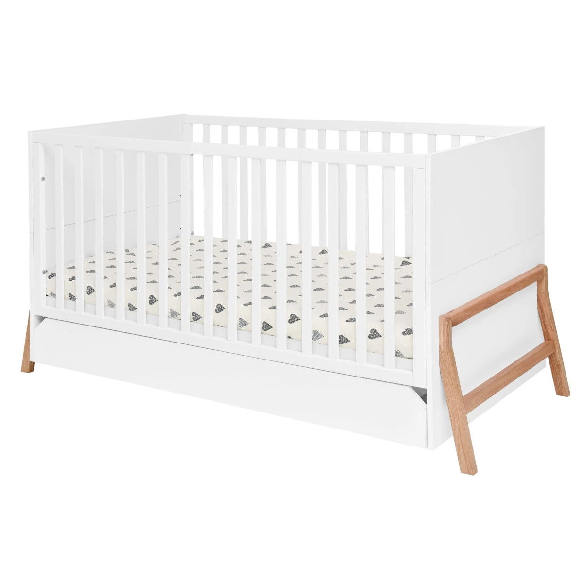 Bellamy Lotta Snow Babykamer: Ledikant/Juniorbed En Commode - Afbeelding 2