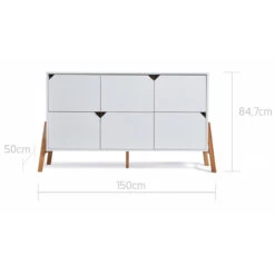 Bellamy Lotta Snow Commode Met 6 Lades LOBIKO6S -Kleintje Wereld bellamy lotta snow commode met 6 lades lobiko6s 3